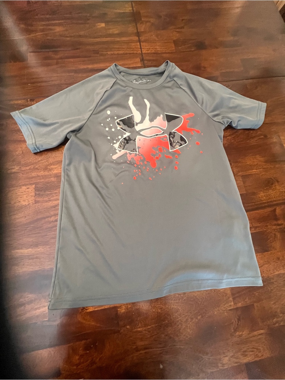 Under Armour Grey Athletic Tee with  Accent Logo